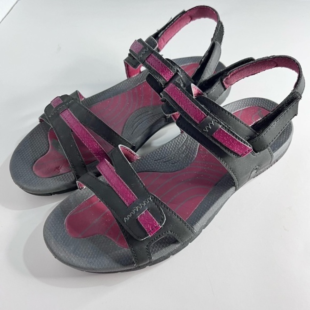 Merrell Black Beet Red Performance Water Shoes Outdoor Sandals Footwear 9